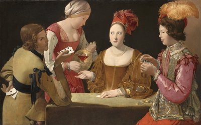 El tramposo con el as de tréboles de Georges de La Tour